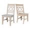 International Concepts Canyon Collection Set of 2 Double X- Back Chairs, Unfinished C-47P - alternate 6